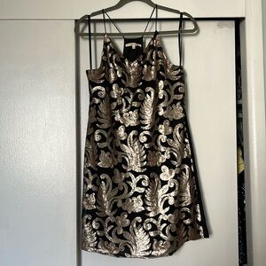 Paisley sequin cocktail dress